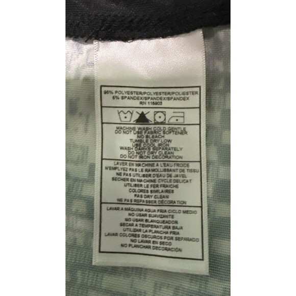 Bermuda Sands Dress XL Golf Tennis Sleeveless Zip Abstract Geometric Black Gold - Picture 4 of 4